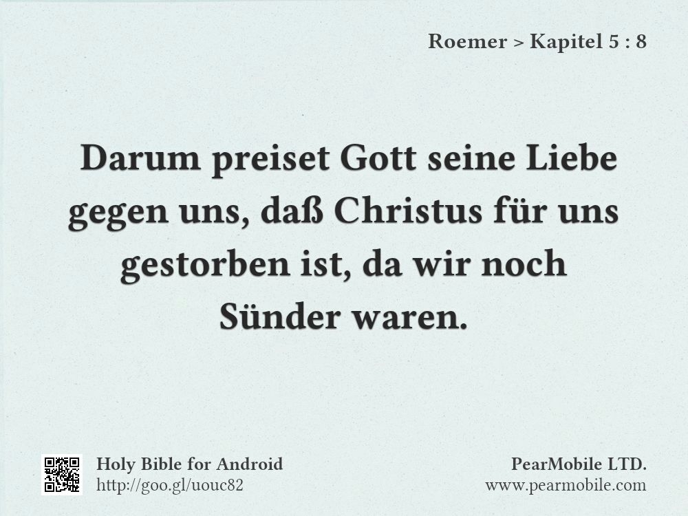 Roemer, Kapitel 5:8